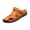 Light Brown_014, variant on Mens Casual Leather Sandals Summer Beach Slipper Comfort Breathable Shoes Fashion Lightweight Trail Water Sandal Adjustable Brown 8 (EU-41)