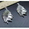 thumbnail image 4 of U8MO Wholesale Jewelry Making DIY Chief Alloy Charms Pendants 55*27mm 2/10pc-10pcs, 4 of 7