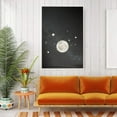 thumbnail image 2 of IDEA4WALL Framed Canvas Wall Art for Living Room, Bedroom Moon with Bright Canvas Prints for Modern Home Decoration Ready to Hang, 2 of 4