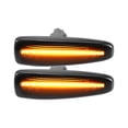 thumbnail image 1 of Luz de marcador lateral LED 8351A001 Luces de señal de giro delanteras Lámparas de marcador lateral de guardabarros para Mitsubishi Lancer 2008-2017 Lente negra Luz LED amarilla 1 par, 1 of 1