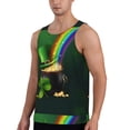 thumbnail image 2 of Pofeuu St. Patrick's Day4 Print Men's Workout Tank Tops Sleeveless Muscle Gym Shirt Quick Dry-Medium, 2 of 7