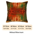 thumbnail image 2 of HUGNEO 14x14 Inch Distressed Southwest Aztec Geometric Pillow Cover, Boho Decorative Cushion Case for Sofa Bedroom, No Insert, 2 of 8