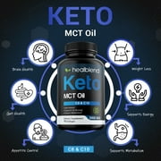 Healblend Keto MCT Oil Capsules 2000mg - Natural Ketogenic Fat Burner, Ketosis Diet Pills, Metabolism Booster for Men Women - Exogenous Ketones Supplements (270 Soft Gels 135 day) - 3-Pack
