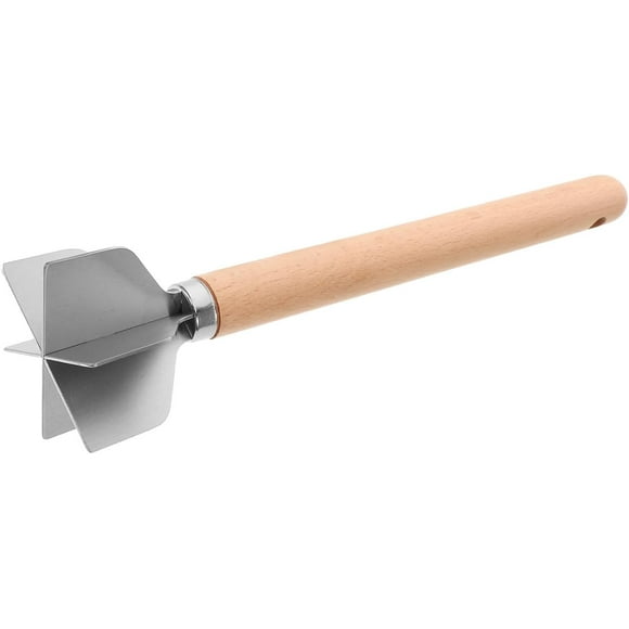 Gadpiparty Stainless Steel Meat Masher, Small Ground Beef Chopper, Pastry Dough Blender & Crumble Maker Pastry Tool for Home Kitchen