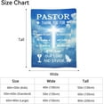 thumbnail image 6 of Pastor Appreciation Gifts, Pastor Gifts for Men, Christian Blanket, Religious Christian Gifts for Men, Unique Pastor Gifts for Church, Soft Blue Pastor Appreciation Throw Blanket 50"x40", 6 of 6