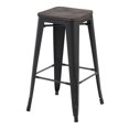 thumbnail image 3 of Homycasa 29 Inch Backless Wood Metal Counter Stools, 3 of 8