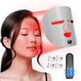 thumbnail image 2 of Dr.pedi LED Light Therapy Mask for Face, Red Blue Light Facial Skin Care, 336 LED Wireless Photon Mask for Wrinkles & Acne, Home Use Skincare Device, 2 of 8