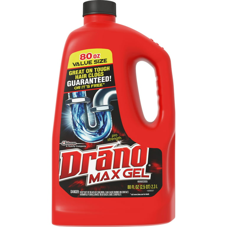 Drano Commercial Line 42 fl. oz. Max Gel Clog Remover (8-Pack)