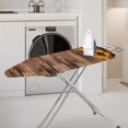 thumbnail image 2 of Kuiaobaty Sunflower Wood Grain Brown Pattern Ironing Board Cover Soft Table Top Home Decoration Iron Dust Cover Stain Resistant and Non Stick Scorch Standard Size 15 x 54 Inch, 2 of 5