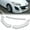 White, variant on For 2010-2013 Mazda 3 MS-Style Painted Black Front Bumper Body Kit Spoiler Lip