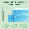 thumbnail image 5 of 2 inch Gel Wave Memory Foam Soft Bed Mattress Pad Pressure Relief Mattress Topper (2" Twin), 5 of 8