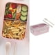 thumbnail image 2 of Contenedor Bento portátil de gran capacidad de 1000 ml con juego de cubiertos Rosado, 2 of 9
