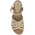 thumbnail image 5 of Journee Womens Kimmie Ankle Strap Flat Sandals, 5 of 10