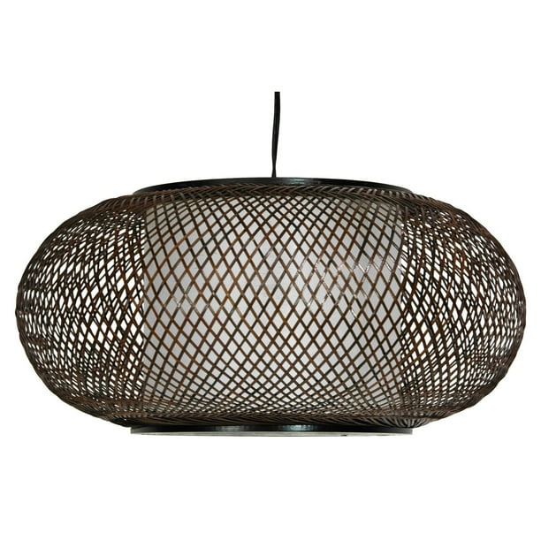 Oriental Furniture Kata Japanese Ceiling Lantern Pendant Light, Ceiling