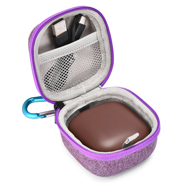 Estuche de transporte portátil para Audífonos bolsa de almacenamiento de Audífonos Likrtyny con cremallera resistente al agua EVA estuche rígido para Audífonos tarjeta SD organizador de Cable