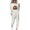 White, variant on YUGYXL Jogger Sets for Women 2 Piece Lounge Sets Long Sleeve Tops Sweatpant Sweatsuits Set Casual Workout Tracksuits Outfits Gray XXXL