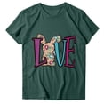 thumbnail image 3 of EGNMCR Easter T-shirt à Imprimé T-Shirts Graphiques pour Femmes T-Shirts pour Femmes T-shirt Décontracté Ample à Col Rond à Manches Courtes Blouse à Imprimé de Lettres T-shirt T-Shirts pour Femmes, 3 of 4