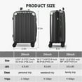thumbnail image 7 of 3 Piece Luggage Set Suitcase with TSA Lock and Double Spinner Wheels, Expandable Hardshell Suitcase with 3-Step Adjustable Telescopic Handle, for Men Women (20", 24", & 28"), 7 of 7