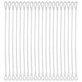 thumbnail image 4 of MRLESS 20pcs Heavy Duty Stainless Steel Wire Rope With Loops Safety Cable Steel Cable Security Rope Sturdy Security Cable With Loops, 4 of 9