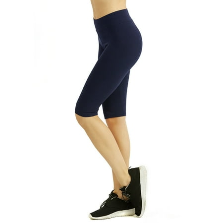 Women & Plus Soft Cotton Active Stretch Workout Biker Shorts (21