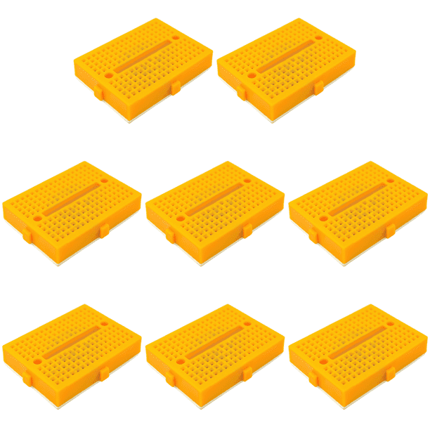 SYB-170 Mini placa pruebas 35x47 mm sin soldadura para kit bricolaje () Amarillo