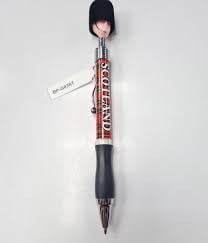 Piper Head Pen with Tartan Barrel