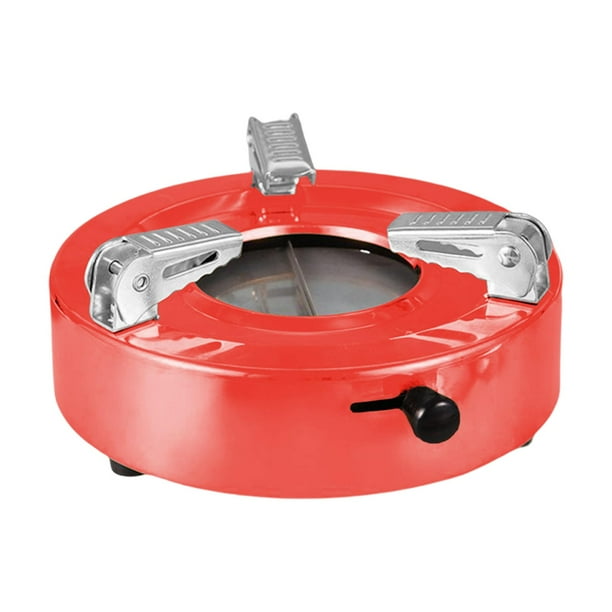Estufa de Alcohol portátil Macarena equipo de cocina Acero inoxidable resistente quemador de alcohol rojo