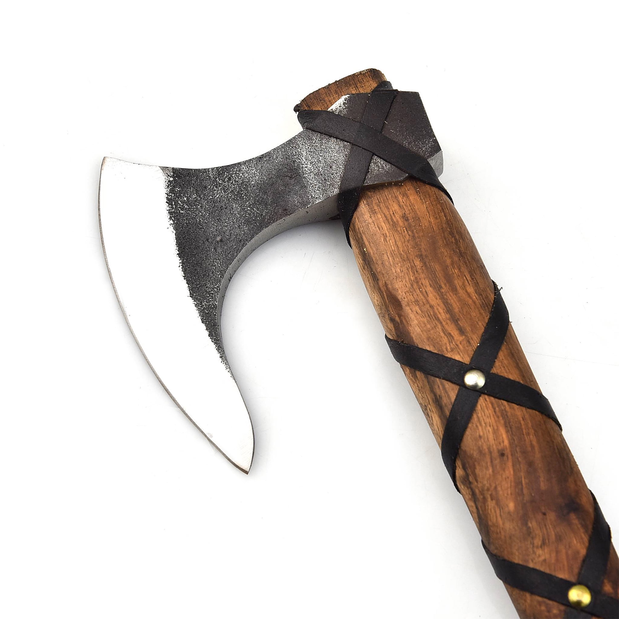 Gentry Choice Viking Axe Hatchet 19” Camping Axe w/ Leather Sheath