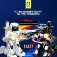 thumbnail image 4 of RC Battle Boxing Robot Gesture Sensing Intelligent Remote Control Robot Somatosensory 2.4G Humanoid Fighting Robot Christmas Birthday Gift, 1Pcs (White), 4 of 7