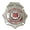Silver, variant on Hero’s Pride Volunteer Firefighter Badge with Phoenix Seal, Enameled & Plated Finish, 2-1/4" x 3-1/8", Silver