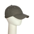 thumbnail image 5 of Essential Basic Plain Dad Hat 100% Cotton Unstructured Hat Unisex Adjustable Strap - Dark Grey, 5 of 8