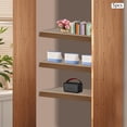 thumbnail image 3 of 5 Pcs 33x16in Foamed PVC Wire Rack Covers for Closet Removable Pantry Shelves Covers with Practical Brackets for Bathroom Kitchen Shelving(Dark Wood), 3 of 9