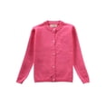 thumbnail image 1 of Boys Girls Childrens School Sweatshirt Sweater Jumper Top Button Down Crew Neck, 1 of 5