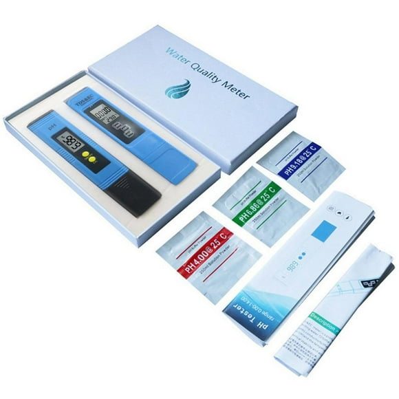 Ph Tester Digital, Water Test Kit, Digital Ph Meter Ph Water Test Kit for Home Pen Type Water Quality Tester with Leather Cover, Ph Meter for Water, Water Ph Tester, Ph Test Kit, Ph Water Tester