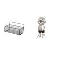thumbnail image 1 of Cesta de almacenamiento,Cesta organizadora de almacenamiento de cocina colgante de alambre,Organizador de pared para baño con cesta de almacenamiento de alambre,Figura de escritorio,Estante, 1 of 8
