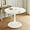 White, variant on SoarFlash Black Round Dining Table, 24" Tulip Table 2 People Kitchen Dining Table for Living Room