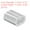 Silver Tone, variant on 1/8" 3mm Aluminum Crimping Loop Sleeve Double Ferrule for Wire Rope Cable Line End, Silver 25 Pack