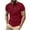 Wine, variant on ZCFZJW Men's Knit Polo Shirts Short Sleeve Striped Plaid Patchwork Print Button up Henley Shirt Fashion Casual Golf Shirts Tops with Pockets White L