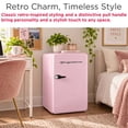 thumbnail image 5 of Frigidaire 3.2 Cu. ft. Retro Refrigerator, Mini Fridge with Freezer for Apartment, Dorm, Office, Bedroom, Pink, 5 of 9