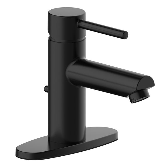Design House 593921 Eastport II Modern Single-Handle Faucet for Bathroom Matte Black