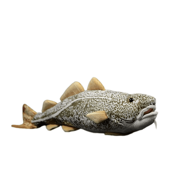 Realistic Cod Fish Stuffed Animal Plush Toy, Lifelike Fish Plushies, Simulation Animals Super Soft Stuffed Toy