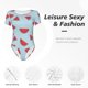 thumbnail image 4 of Balery Watermelon Body de cuello redondo de manga corta para mujer Tops de manga corta Tops básicos-Small, 4 of 7