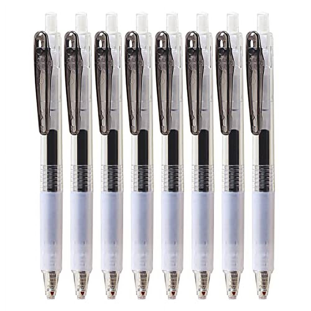 OBE WISEUS Pens Fine Point Smooth Writing Pens for Journal Planner Pens No  Bleed Through,Extra Fine Point Retractable Black Gel Pens No Smear 