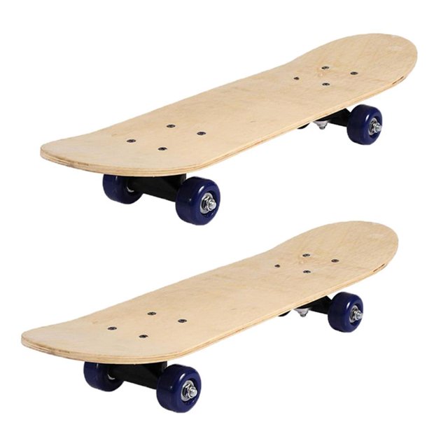 2x Patinetas Para Niños Completas De 24 Pulgadas Cruiser Empty Decks Pro Skateboard Para