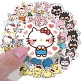 thumbnail image 3 of 40pcs Kulomi Hello Kitty Sticker Cool Penguin Cartoon Melody Hand Account Cute Hand Account Sticker Sanrio Stickers  Laptop Skin, 3 of 7