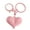 Dark Pink, variant on Sturdy Acrylic Heart Keychain in Assorted Candy Hues for Keys and Bags