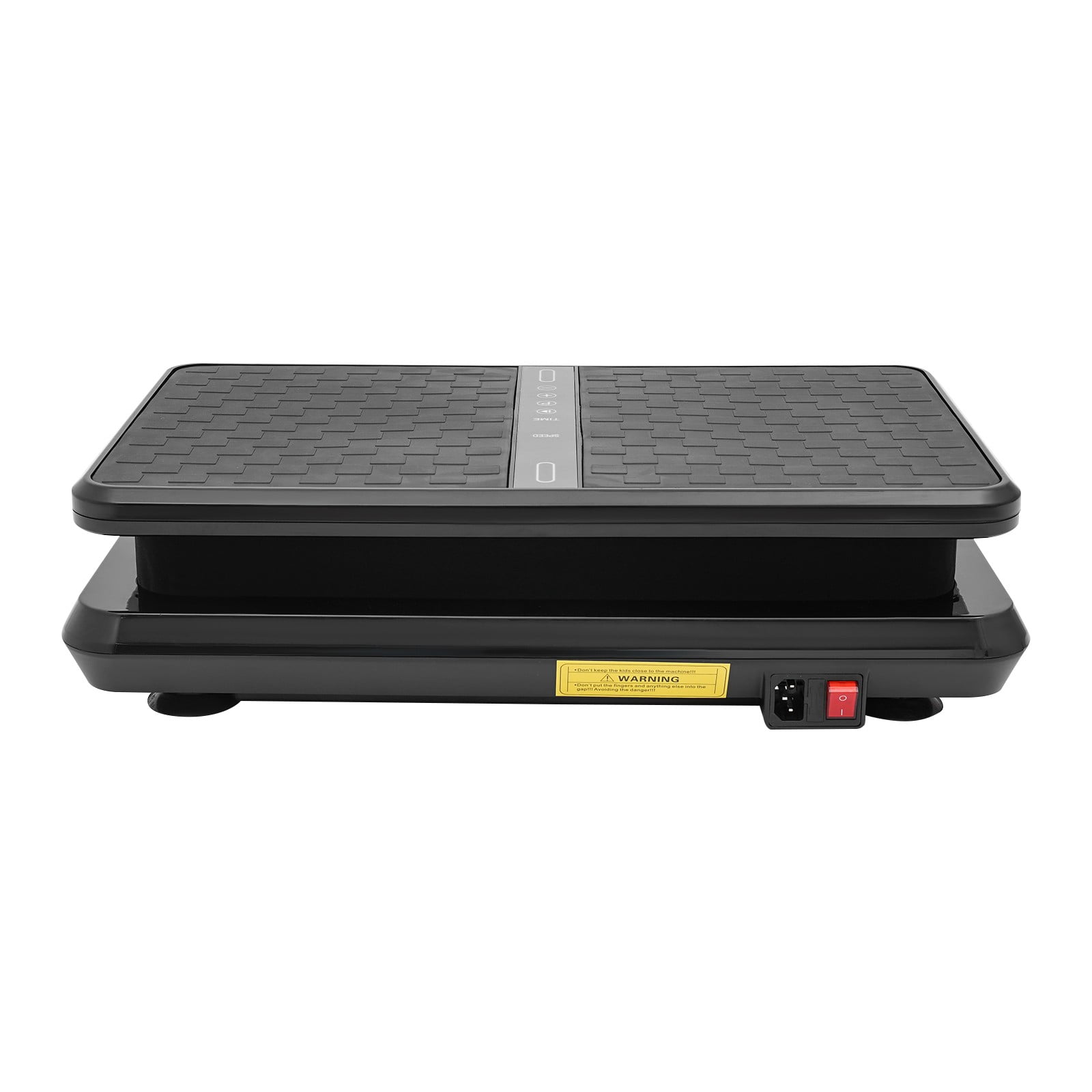 ToppiJoy Vibration Plate Exercise Machine, Remote Whole Body Workout Vibration Platform Loop Bands for Weight Loss, Shaping Black