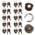 thumbnail image 4 of 10pcs Practical Heart Shape Padlock Mini Cabinet Lock Drawer Lock for Luggage, 4 of 6