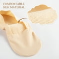 thumbnail image 2 of EALLCO 10 pairs Womens No Show Socks Low cut Invisible Non Slip Thin Silk Socks for Women, 2 of 7