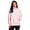 Light Pink, variant on Active Women's Soft Plush Fleecy Lightweight Oversized Mock Cowl Neck Pullover Sweater with Pockets